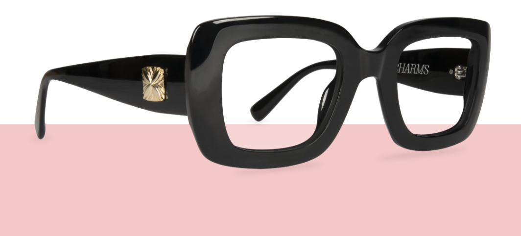 Lunettes de vue Jooly rondes en écaille rose et noir