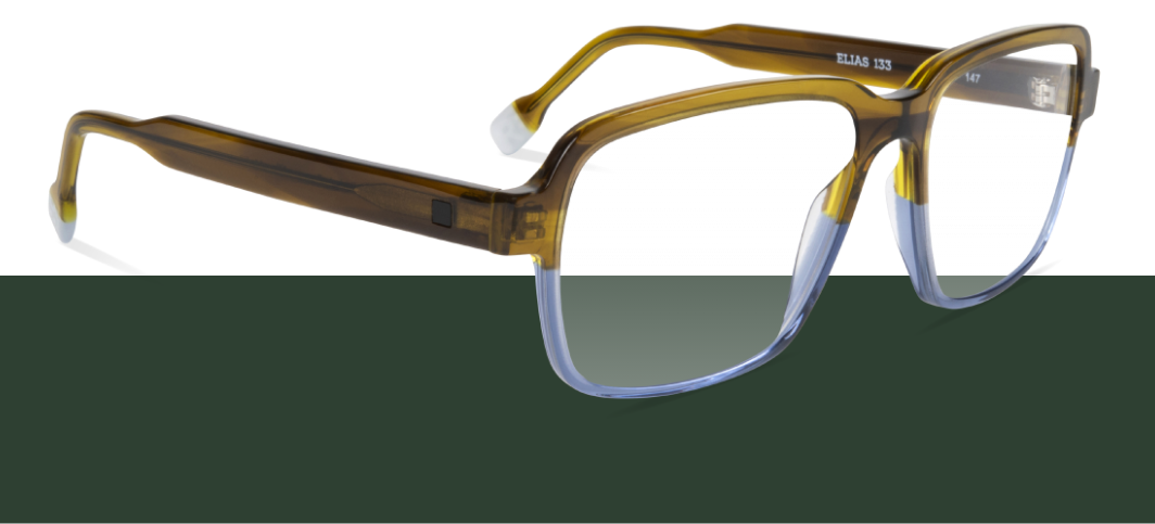 Lunettes de vue éco-responsables Bref rondes faces plastique transparent et branches métal noires